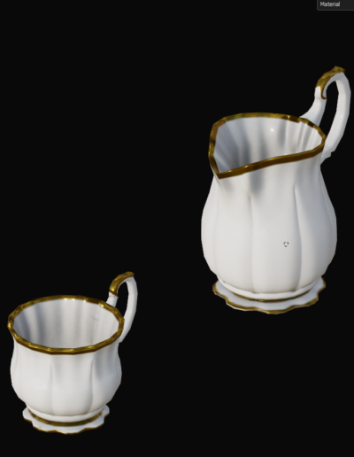 La tasse et le pot de lait